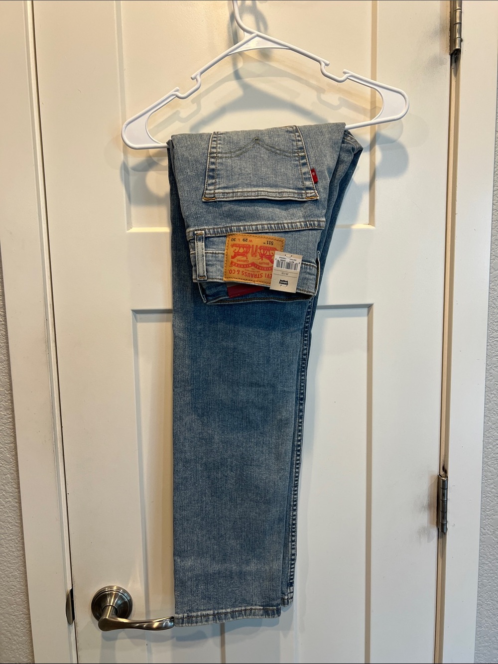 Levi's Light Wash Slim Jeans with Red Tab